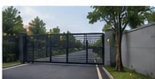 Hasil instalasi sliding gate